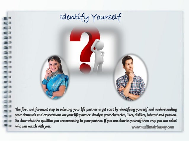 Expectation about life partner in matrimony
